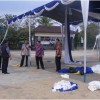 Persiapan Pesta Rakyat Simpedes di Pandapa Paramartha.